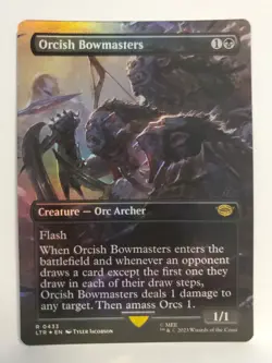 Orcish Bowmasters - Foil - Borderless- Lord Of Rings - MTG LOTR - Full Art - Image 1