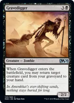 Gravedigger - Foil - Core Set 2020 #103/280 MTG Magic The Gathering - Image 1