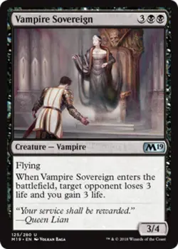 Vampire Sovereign - Core Set 2019 #125/280 MTG Magic The Gathering - Image 1