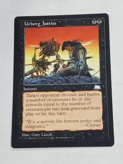 MTG Urborg Justice (Weatherlight/Black/R) - BGM - Image 1