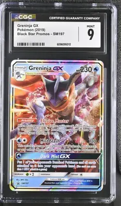 2019 POKEMON BLACK STAR PROMOS #SM197 GRENINJA GX CGC 9 - Image 1