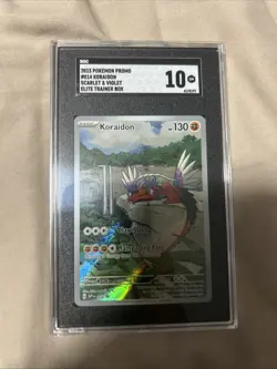 Pokemon - Koraidon #014 Scarlet & Violet ETB Promo SGC 10 - Image 1