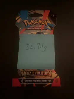 (VERY HEAVY) 32.93g Pokemon TCG Mega Evolution Sleeved Booster Pack (SEALED)✅ - Image 3