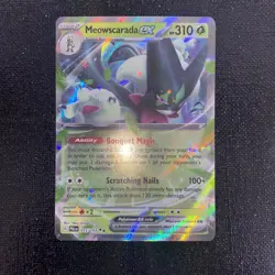 Pokemon Meowscarada EX Double Rare Holo Paldea Evolved 015/193 NM - SV02 - Image 2