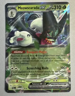 Meowscarada ex - Double Rare - Paldea Evolved - 15/193 - Pokemon NM - Image 1