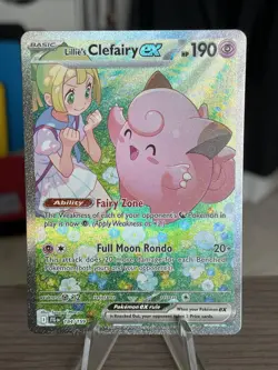 Pokemon Journey Together Lillie's Clefairy EX 184/159 SIR NM - Image 1