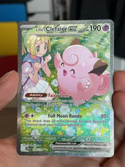 Pokemon Journey Together Lillie's Clefairy EX 184/159 SIR NM - Image 3