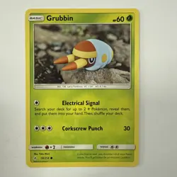 Pokemon TCG - Grubbin 18/214 - Unbroken Bonds - Near Mint - Image 1