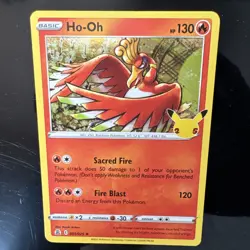 Pokemon TCG Ho-Oh Celebrations 001/025 Holo Holo Rare - Image 1