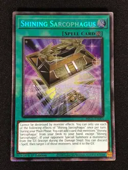 Yugioh Shining Sarcophagus MP25-EN005 1st Starlight (NM) - Image 1