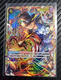 One Piece TCG Sabo SEC OP13-120 Secret Rare Foil Carrying On His Will NM - Image 1