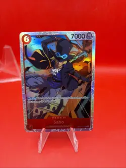One Piece CCG Sabo Super Rare Foil OP05-007 - Image 1