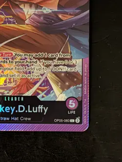Monkey D Luffy | OP05-060 Leader | Sound Loader Vol. 1 Promo | One Piece TCG - Image 4