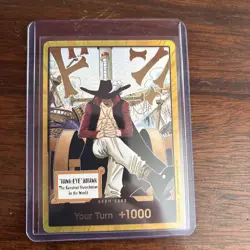 DON!! Card (Dracule Mihawk) (Gold) The Azure Sea's Seven Foil - Image 1