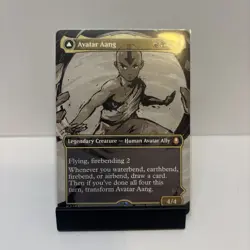 AVATAR AANG (BORDERLESS) Avatar: The Last Airbender TLA Magic MTG MINT CARD - Image 1