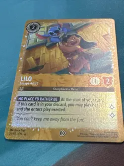 LILO Escape Artist 25/P2 Disney Lorcana Promo 6 Holo/Foil Cards NM - Image 1