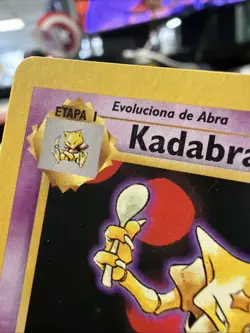 Pokemon TCG Kadabra Base Set 32/102 Regular 1st Edition Uncommon Spanish Card - Image 3