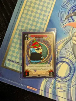 Vibes TCG Red Mega Penguin - Enter the Huddle Card # 013 - Image 1