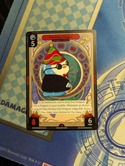 Vibes TCG Red Mega Penguin - Enter the Huddle Card # 013 - Image 3