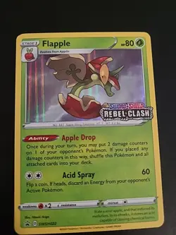 Flapple - SWSH022 - Pokemon Sword & Shield Promo PreRelease Holo Rare Card NM - Image 1