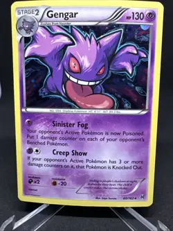 Pokemon TCG Gengar 60/162 XY Breakthrough Cosmos Holo Promo Card - Image 2