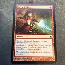 MTG - GALVANIC BLAST - COMMON - MP - SCARS OF MIRRODIN - Image 1
