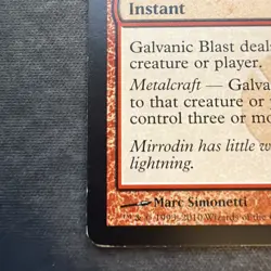 MTG - GALVANIC BLAST - COMMON - MP - SCARS OF MIRRODIN - Image 3