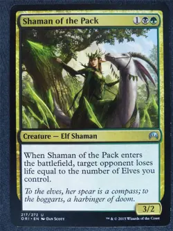 Shaman of the Pack - Mtg Magic Cards #KJ - Image 1