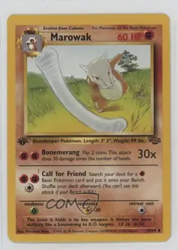 Marowak 1st Ed. Pokemon Jungle #39 1999 - Image 1