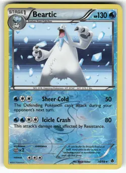 Beartic (30) Emerging Powers Reverse Holo,Rare Pokemon Moderately played - Image 1