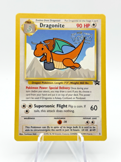 Pokemon Dragonite Kids WB Movie Promo Black Star 5 Vintage NM - Image 1