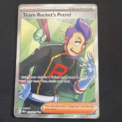 Pokemon TCG Team Rocket's Petrel 226/182 Destined Rivals Full Art Ultra Rare NM - Image 1
