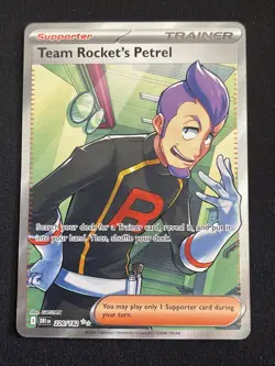 Pokemon TCG Team Rocket's Petrel 226/182 Destined Rivals Full Art Ultra Rare NM - Image 2