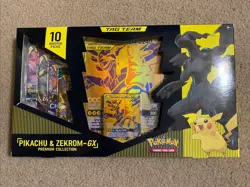 Pokemon TCG - Pikachu & Zekrom GX Premium Collection Box - Sealed - Image 1