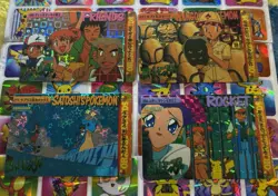 Pokemon Vintage Pocket Monsters Vending HOLO Prism (4x) Stickers 1998 Nintendo - Image 3