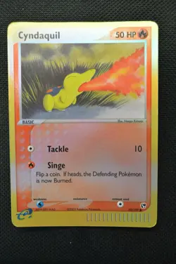 Cyndaquil 2003 Pokemon EX Sandstorm Reverse Holo 59/100 (Lightly Played) - Image 1