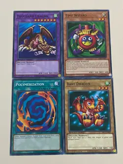 Yugioh - Thousand Dragon Time Wizard Baby Polymerization NM - Free Holo - Image 1
