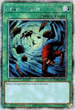 YuGiOh! Heavy Storm - RA03-EN092 - Platinum Secret Rare 1st Edition NM/M - Image 1