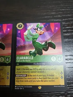 Disney Lorcana Shimmering Skies Clarabelle Light on Her Hooves 84/204 Legend x2 - Image 3