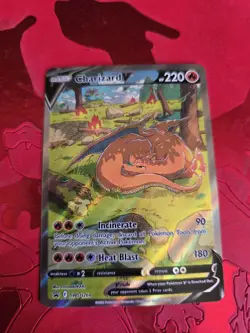 Pokemon Charizard v SWSH260 Sword & Shield Promo Card Near Mint Condition - Image 1