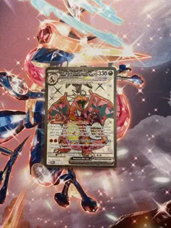 Pokemon TCG Charizard EX Sv03: Obsidian Flames Holo Ultra Rare Card 215/197 - Image 1