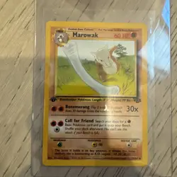 Pokemon Marowak TCG Jungle Card 39/64 Regular Uncommon 1st Edition - Image 1