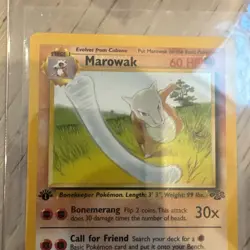 Pokemon Marowak TCG Jungle Card 39/64 Regular Uncommon 1st Edition - Image 2