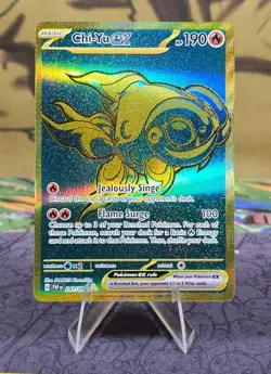 Chi-Yu ex 241/091 PAF EN Secret Rare Gold Holo Pokemon Card NM- - Image 1