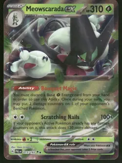 Pokemon Cards Meowscarada ex 015/193 Paldea Evolved Double Rare NM - Image 1