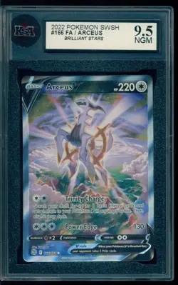 2022 Pokemon Brilliant Stars #166 Arceus V Alt Art KSA 9.5 NGM - Image 1