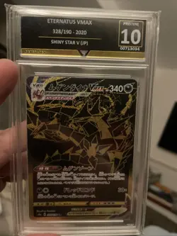 Pokemon Eternatus VMAX 328/190 Ultra Rare Shiny Star JPN Graded Pristine 10 - Image 1