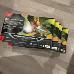 New Pokemon TCG Incineroar ex & Torterra ex Special Collection Box Lot of 5 - Image 4