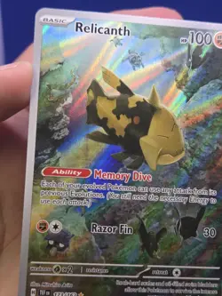 Pokemon SV SV05 Temporal Forces Relicanth 173/162 Illustration Rare IR NM - Image 3