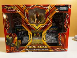 Pokemon TCG - S&M Tapu Koko Figure Collection - 4 Booster Packs - 2017 (Sealed) - Image 2